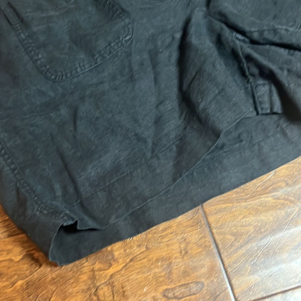 J. Jill Black Patch Pocket Linen Shorts, size 2X - Picture 3 of 9